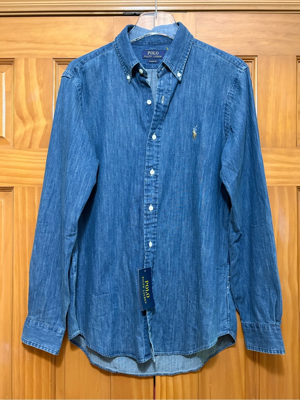 Polo by Ralph Lauren Men's Indigo Denim Button-Down Shirt Size Medium NWT